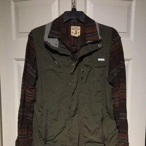 Columbia men’s activity vest/redhead flannel